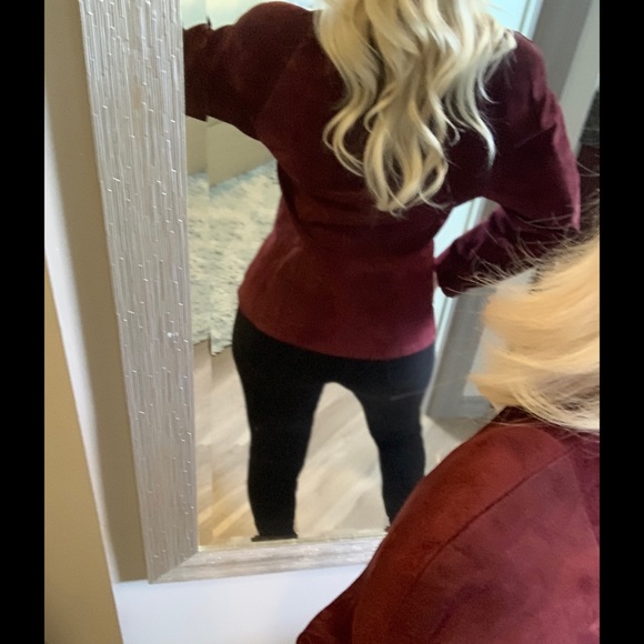 COPY - XS, Danier, vintage maroon leather jacket - Picture 14 of 15